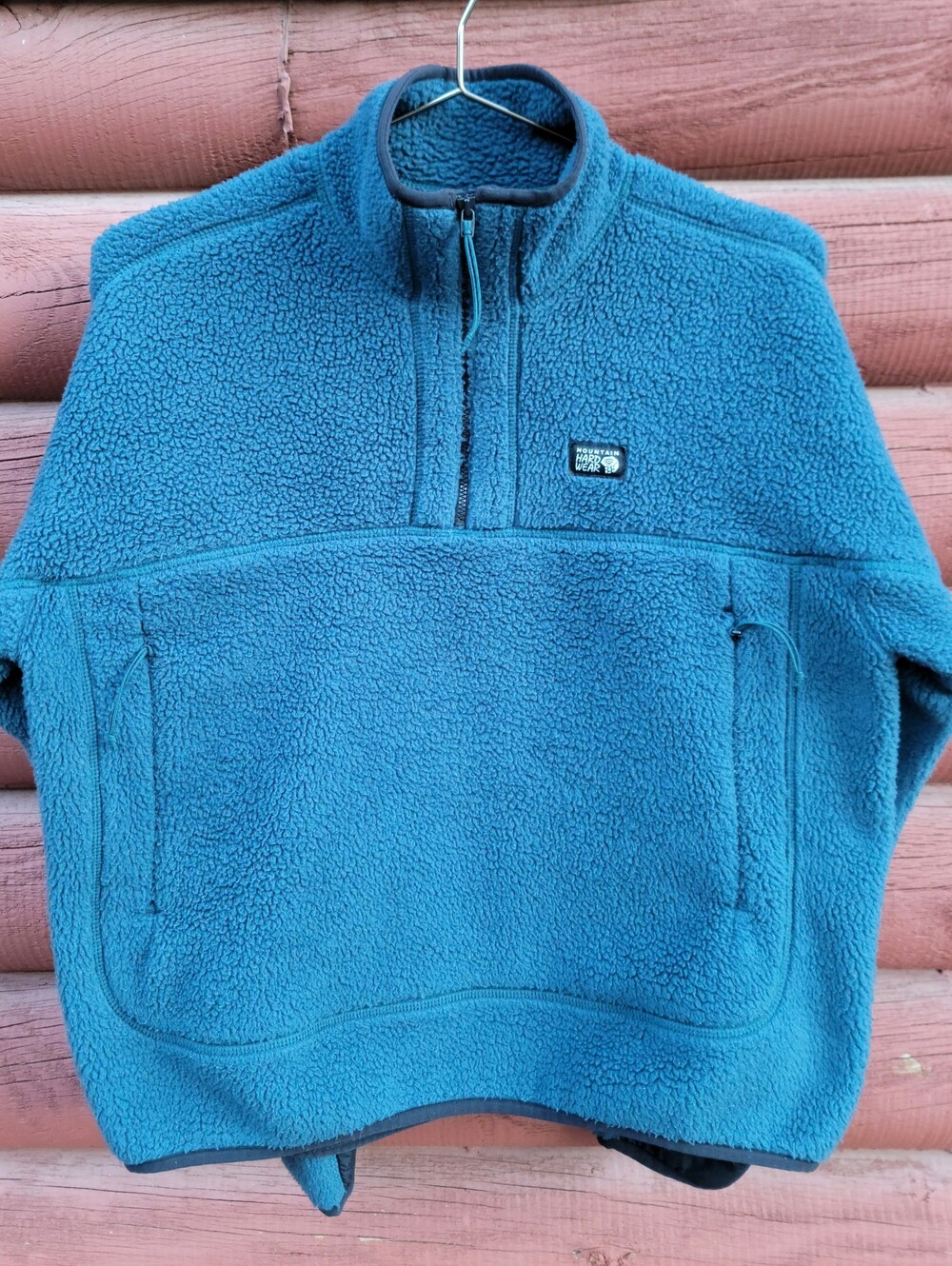 Women's Mountain Hardware Teal Hicamp Pullover Fleece Sweater (size MD) - Picture 8 of 13